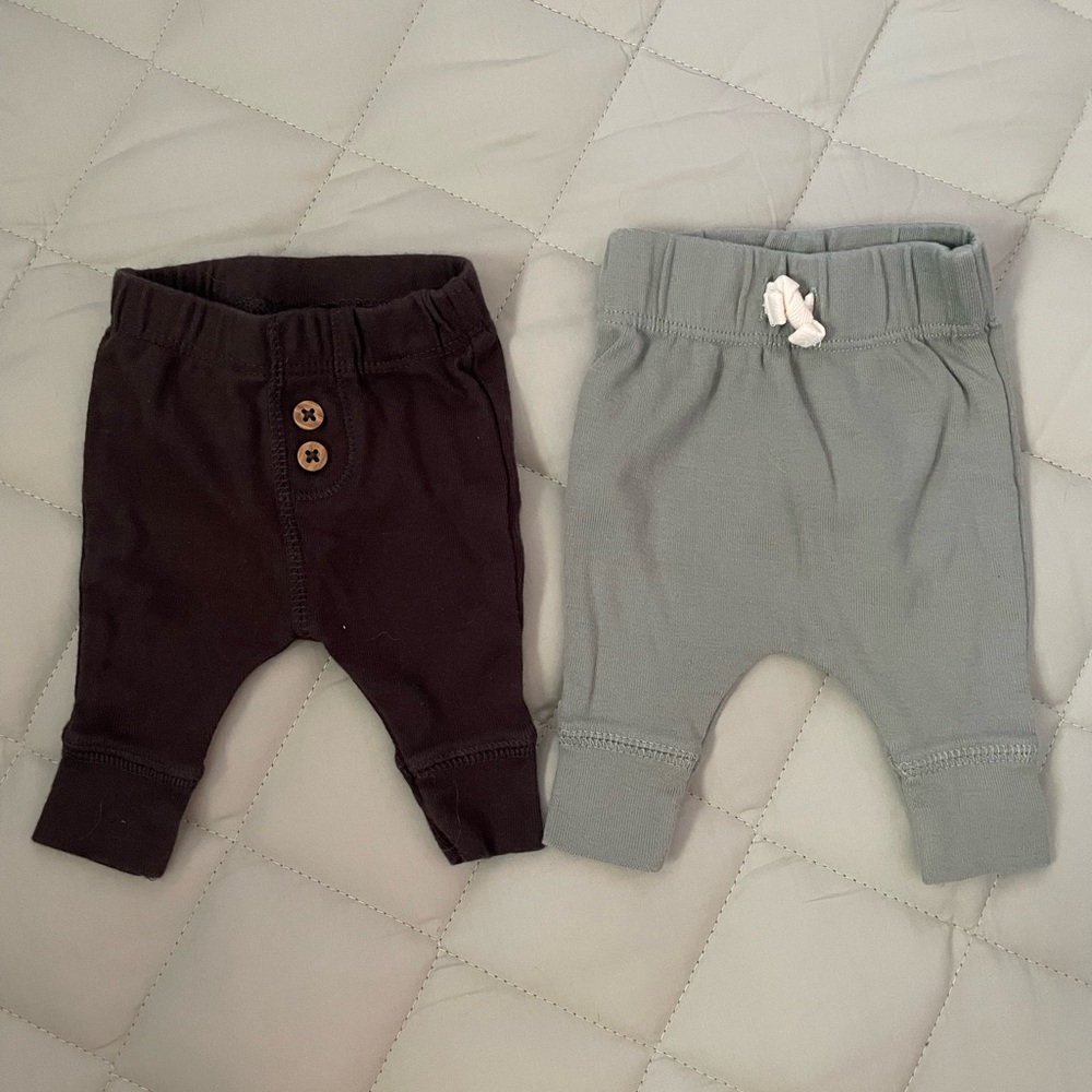 Lot of 2 Carters Preemie Pants